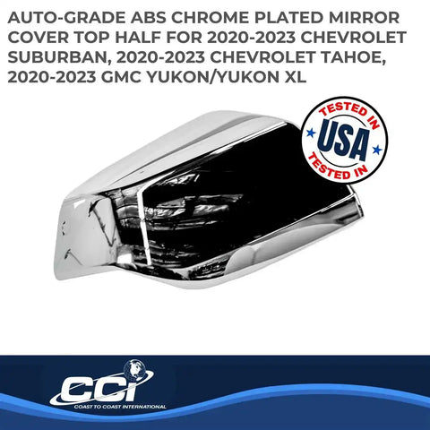 Coast To CCIMC67548 Top Half Replacement Plated Chrome ABS Plastic Set Of 2