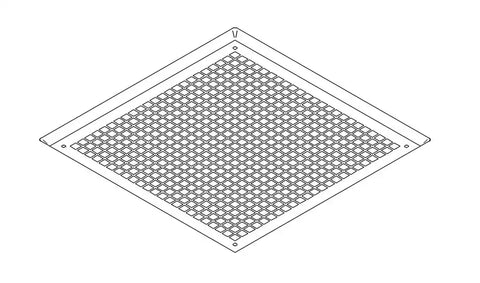 GRILLE PLASTIC POLAR WHIT