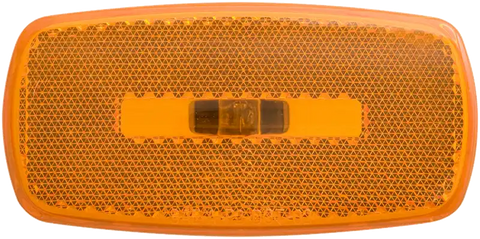 MARK LIGHT OVAL RV BK BS AMBER