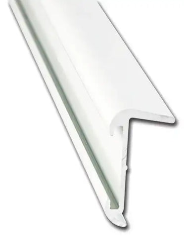 ROOF EDGE P.WHT 8' EA