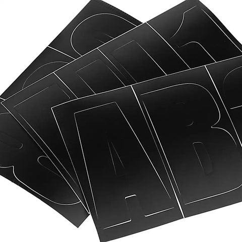 T-H MARINE BE-GE-52311-DP 3' LETTER & NUMBER KIT BLACK