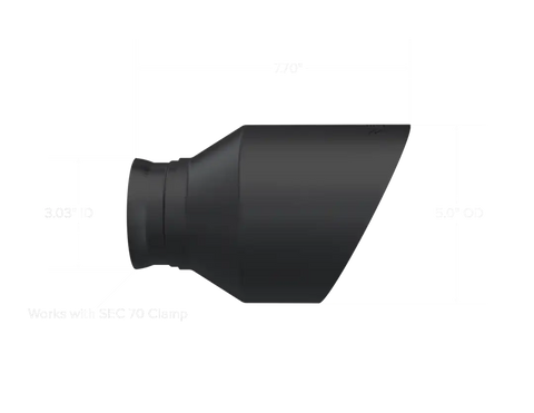 MBRP T5197BLK BLACK-COATED TIPS  3' ID  5' OD OUT