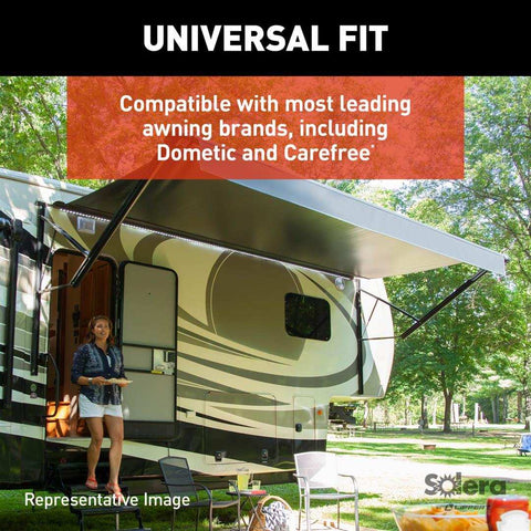 LIPPERT COMP 434729 AWNING SOLERA PWR 18V 69 AM KIT BLK