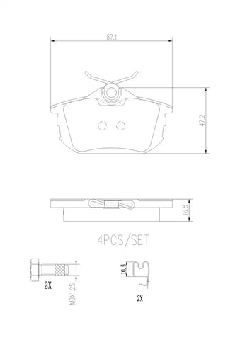 DISC BRAKE PAD SET