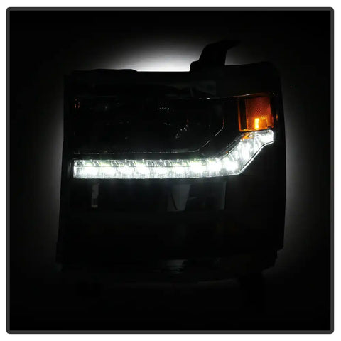 Spyder Automotive 9049729 Headlight Assembly OE Beam Clear Lens With Amber Reflecto