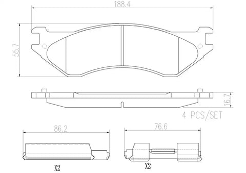 DISC BRAKE PAD SET