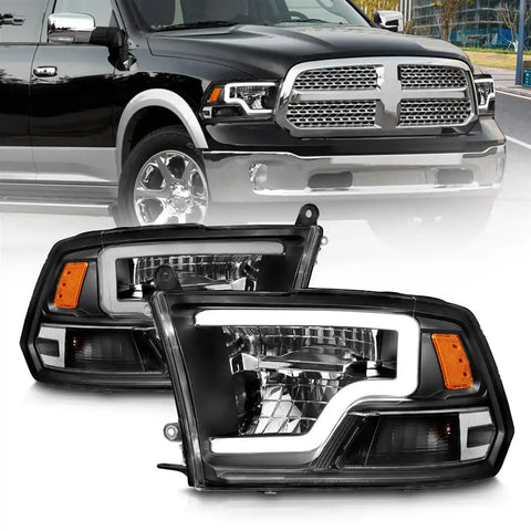 ANZO 111539 FULL LED HEADDLIGHTS BLACK AMBER
