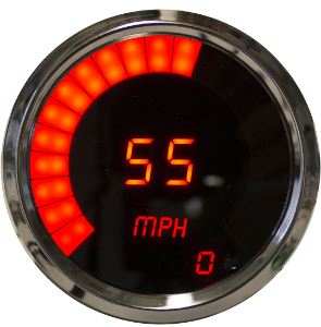LED DIGITAL SPEEDO/TACH-RED-CH-KPH