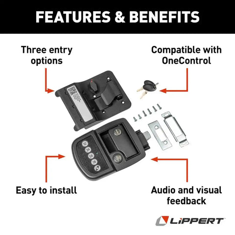 RV BLUETOOTH DOOR LOCK V1 LEFT HAND