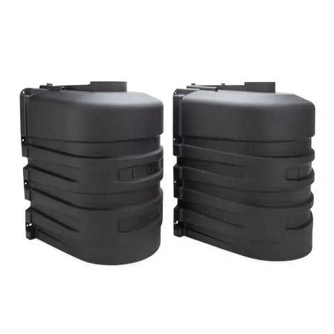 Camco 50502 Propane Tank Cover For Dual 20 Pound Tanks While Mounted Protection Fro