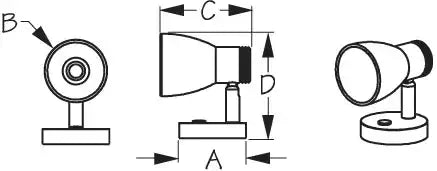 SEA DOG 400710-3 CABIN READING LIGHT LED TOUCH