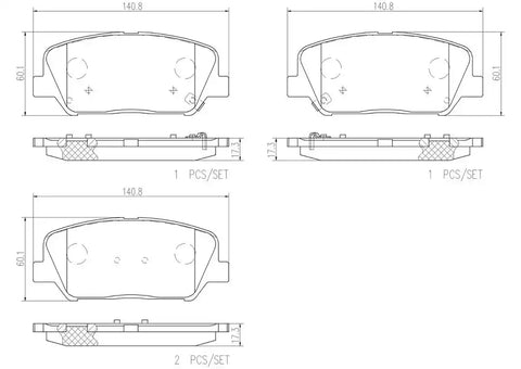 DISC BRAKE PAD SET