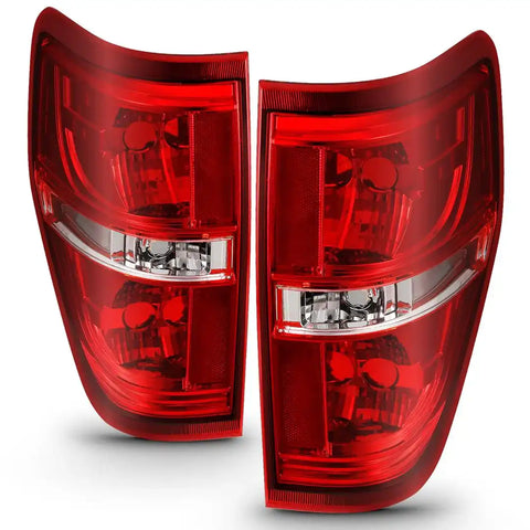 ANZO 311299 EURO TAILLIGHT RED/CLEAR (W/O BULB)