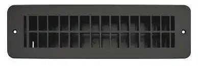 BLK PLAST VENT REG DAMP 2.25'X10'