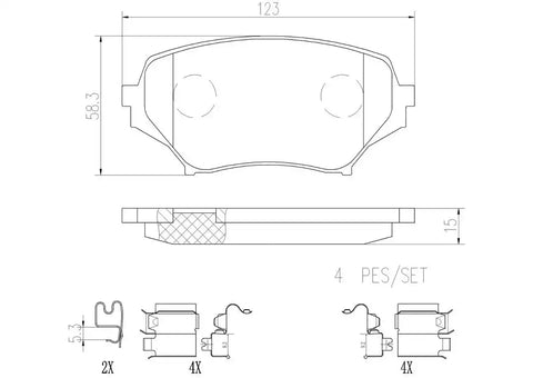 DISC BRAKE PAD SET
