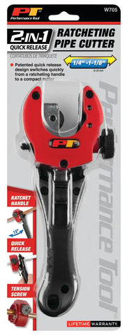 2-IN-1 RATCHETING PIPE CUTTER