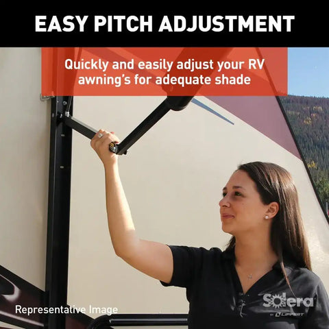 LIPPERT COMP 434729 AWNING SOLERA PWR 18V 69 AM KIT BLK
