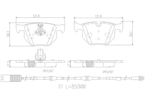 DISC BRAKE PAD SET