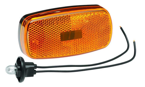 SIDE MARKER LIGHTS AMBER W/BLK BASE