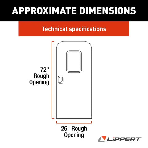 Lippert Components V000040259 - 26'X72' RH RADIUS ENTRY D