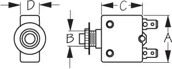 SEA DOG 420820-1 THERMAL CIRCUIT BREAKER 20 AMP