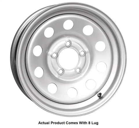 TASKMASTER MX660865SM3BX STEEL - 16X6 8X6.5 SILVER MOD HEAVY