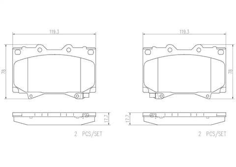 DISC BRAKE PAD SET