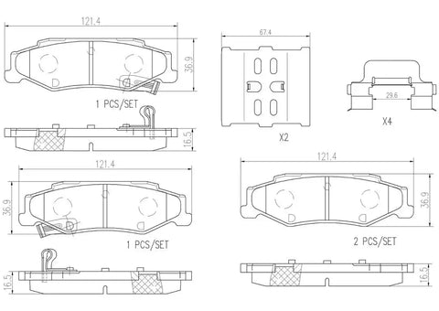 DISC BRAKE PAD SET