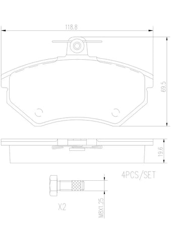 DISC BRAKE PAD SET
