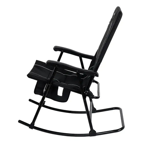 DAKOTA FLDG RKG CHAIR BLK/BLK