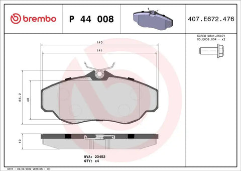 DISC BRAKE PAD SET