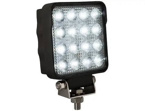 BUYERS PROD 1492128 LIGHT FLOOD 12-48 VDC 16 LED CLEAR