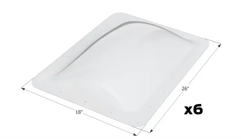ICON 14268 SKYLIGHT SL1422W WHITE 6-PACK
