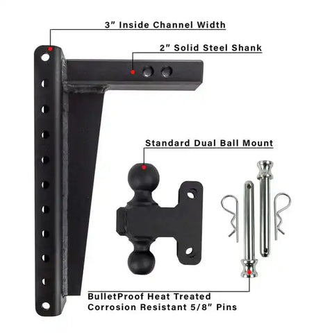 BULLETPROOF HD2016 2.0' HEAVY DUTY 16' DROP/RISE