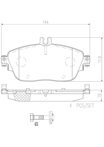 DISC BRAKE PAD SET