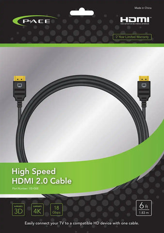 PACE - 6FT HDMI CABLE