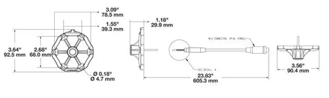 TRAIL 6 BEZEL W/CENTER CAMERA MOUNT