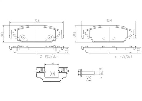 DISC BRAKE PAD SET