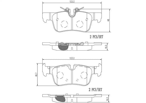 BREMBO P06094N DISC BRAKE PAD SET