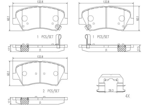 DISC BRAKE PAD SET