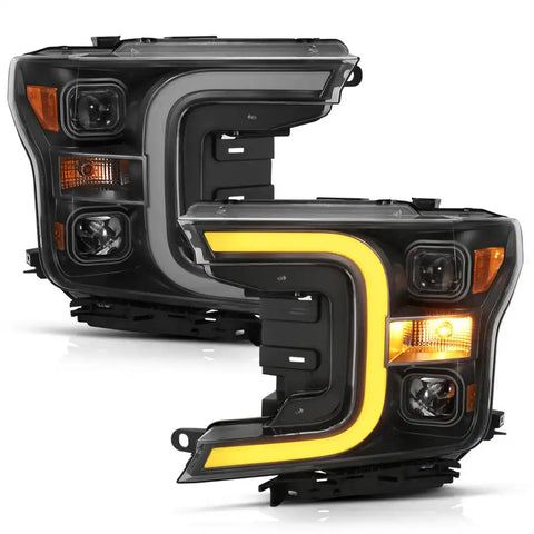 ANZO USA 111398 Headlight Assembly Halogen Bulb Projector Beam/ Plank Style Switchb