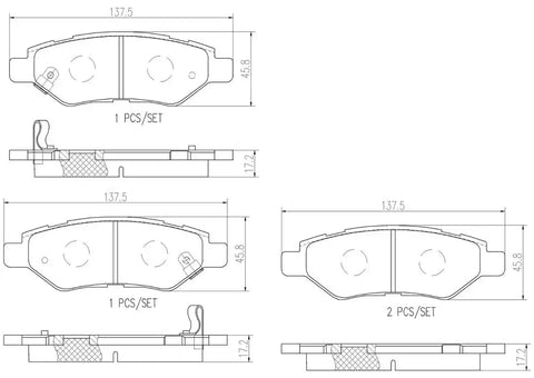 DISC BRAKE PAD SET