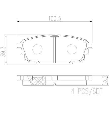 DISC BRAKE PAD SET