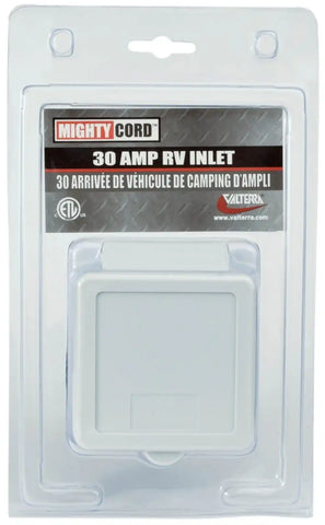 30A INLET  WHITE  CARDED