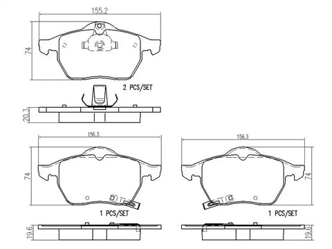 DISC BRAKE PAD SET