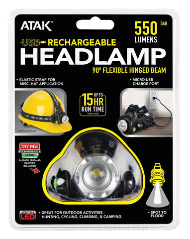500 LM RECHARGEABLE HEADLAMP