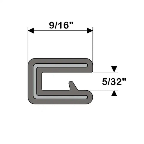 TACO METALS V30-1005B25-1 FLEX-TRIM KIT 5/32X9/16 BLACK 25