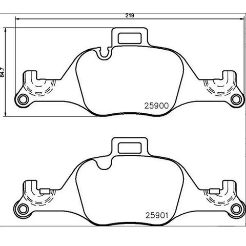 BREMBO P06107 DISC BRAKE PAD SET