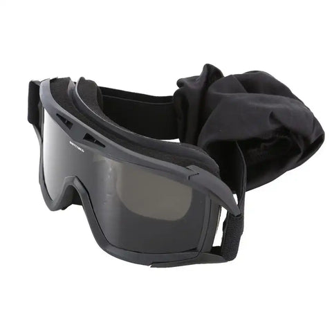 Smittybilt 1504 - Protective Goggles With Bag Clear / Smoke Amber Lens