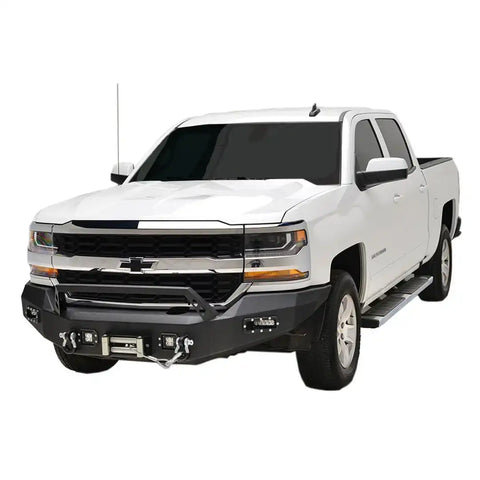 Paramount Automotive 57-0318 - 16-18 Chevy Silverado 1500 LED Front Winch Bumper